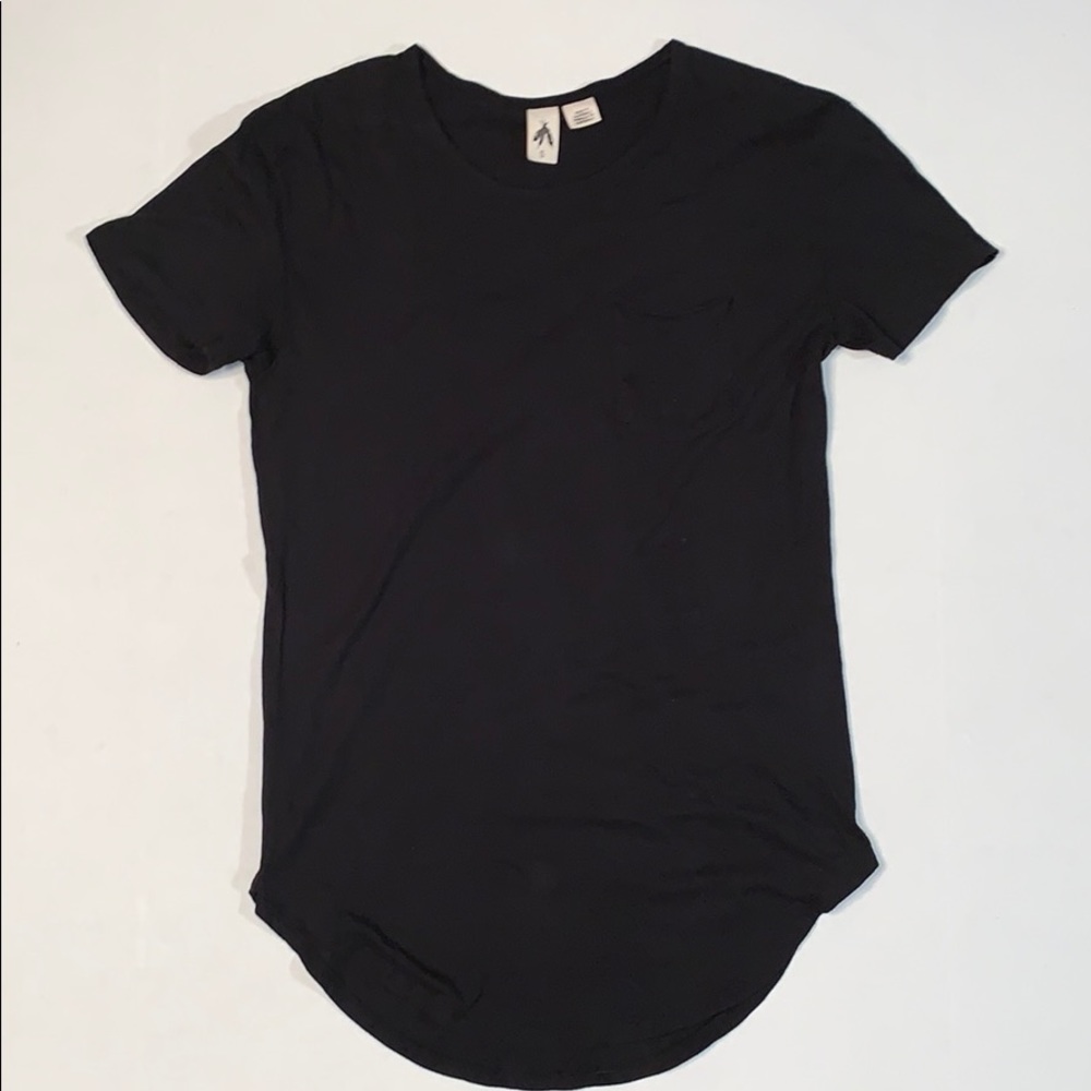 Three Feather (Anthropologie) Long Black T-shirt